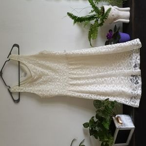 Size small ivory colored Suzy Shier dress